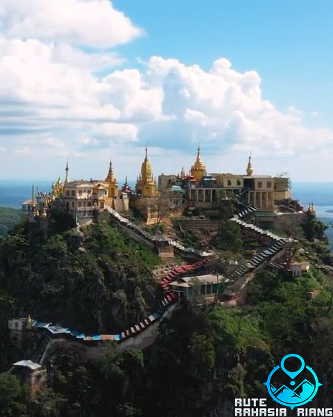 Taung Kalat: Monasteri Spektakuler di Atas Puncak Vulkanik Myanmar